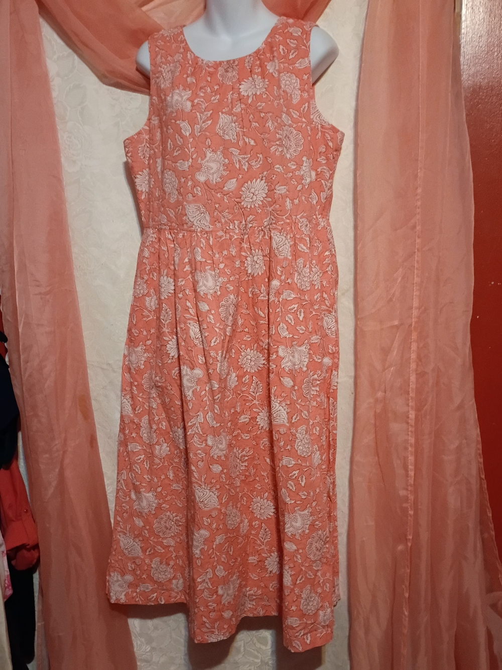 🛍️ BUNDLE ONLY🛍️J. Crew Coral Floral Midi Dress